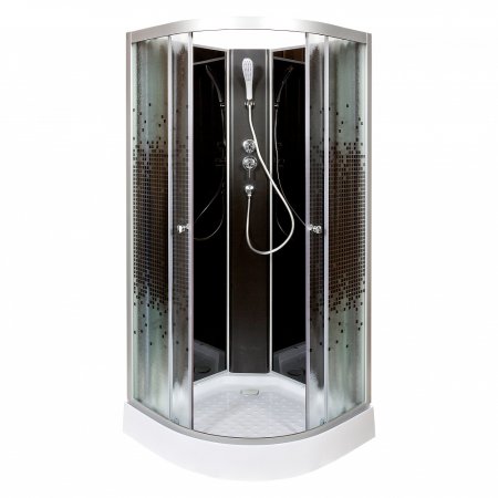 Душевая кабина Deto L 801 N без крыши BLACK 