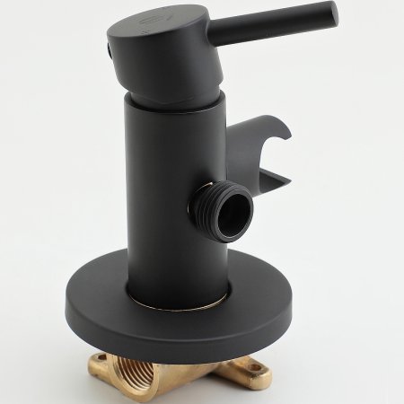 Гигиенический душ со смесителем Orange Karl M05-888b Черный матовый 