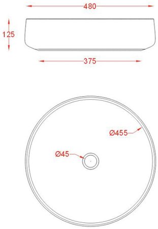 Раковина-чаша Artceram Cognac 48 COL002 44 00 Salvia 
