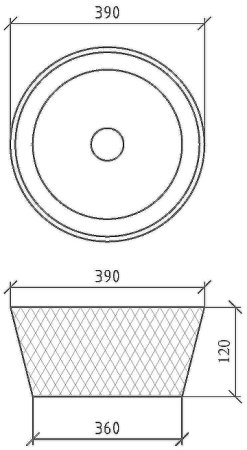 Раковина-чаша Boheme NeoArt 39 817-S Серебро 