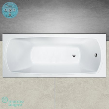 Ванна из литьевого мрамора Marmo Bagno Элза 180x75 MB-Э180-75 без гидромассажа 