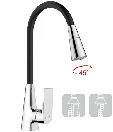 Смеситель для кухни Frap H71 F4471 Хром Черный 