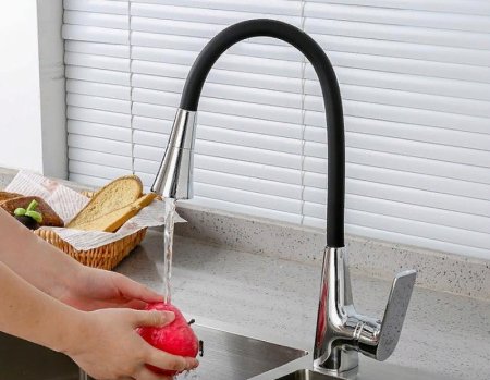 Смеситель для кухни Frap H71 F4471 Хром Черный 