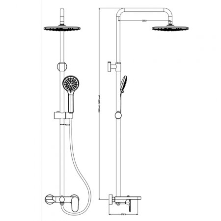 Душевая система Boheme Spectre 458-CR Хром 