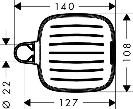 Мыльница Hansgrohe Casseta E 26519000 