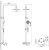Душевая система Excellent Rain Altar AREX.SY.781CR Хром 