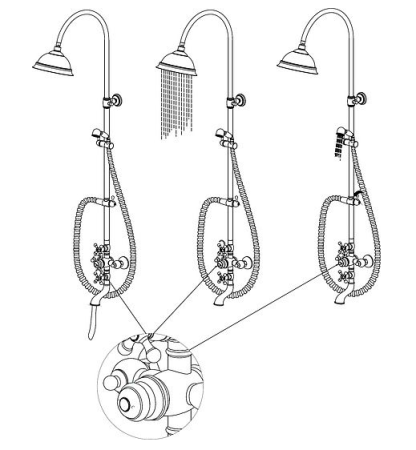 Душевая система Seaman Eco Koblenz SSN-2368C хром 