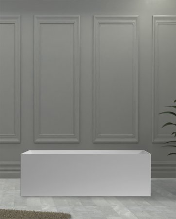 Ванна из искусственного камня ABBER Stein AS9640-1.5 белая матовая 