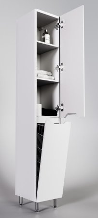 Колонна универсальная "Марелла" с корзиной, Люкс антискрейтч белый матовый, PLUS 