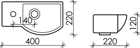 Раковина Ceramica Nova Element CN6039R 