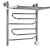 Полотенцесушитель электрический Ника Curve ЛZ/ВП 60х60 правый тэн 