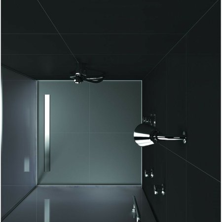 Душевой лоток Berges B1 Keramik 900 090120 с решеткой Хром матовый 