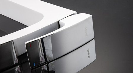 Смеситель для раковины Gappo G07 G1007-18 Белый Хром 