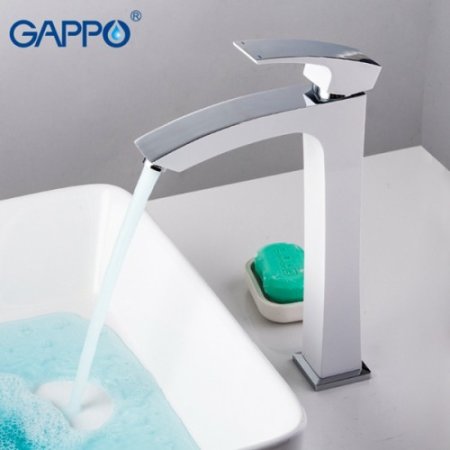 Смеситель для раковины Gappo G07 G1007-18 Белый Хром 