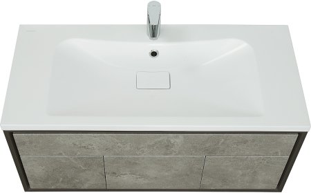 Тумба под раковину Aquaton Уэльс 100 1A267601WA6A0 подвесная Авеллино грей Антрацит 