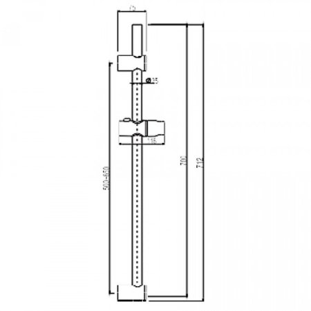 Стойка для душа ViEiR VR020 Хром 