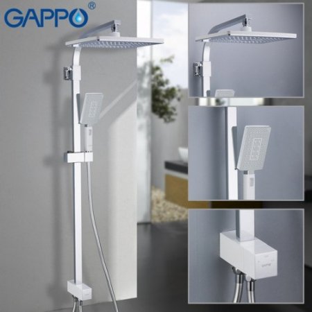 Душевая система Gappo G2408-8 белый / хром 