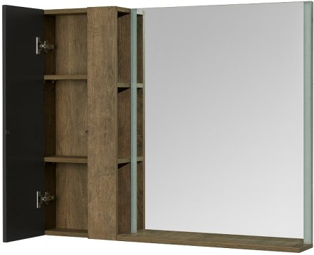 Зеркало Aquaton Терра 70 1A247002TEDY0 с подсветкой Дуб кантри 