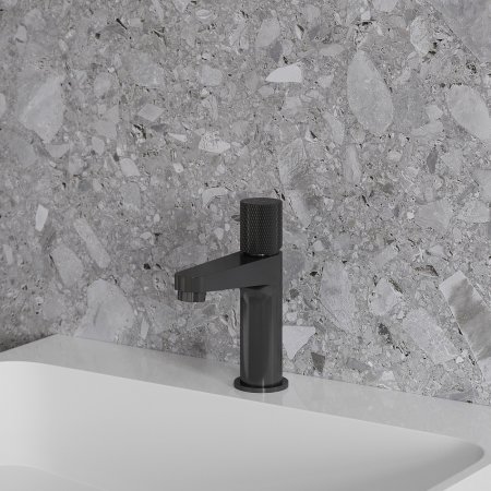 Смеситель Omnires Contour CT8010AT для раковины, антрацит 