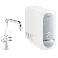 Смеситель для кухни Grohe Blue Home 31456000 с функциями фильтрации, охлаждения и газирования водопроводной воды (фильтр в комплекте)