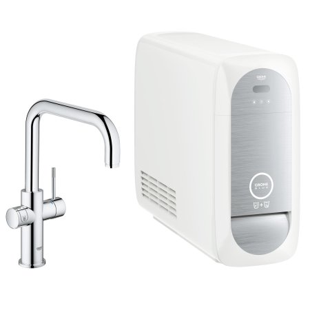 Смеситель для кухни Grohe Blue Home 31456000 с функциями фильтрации, охлаждения и газирования водопроводной воды (фильтр в комплекте) 