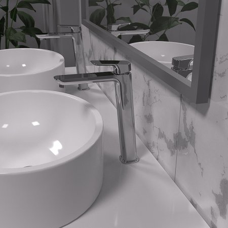 Смеситель для раковины Paini Nove 09CR205LLLMKM Хром 