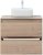 Тумба с раковиной Aquanet Nova Lite 75 дуб крафт (2 ящика) 