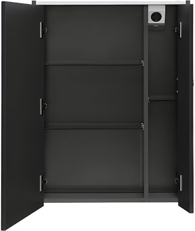 Зеркальный шкаф Roca Ronda 60 ZRU9302968 с подсветкой Белый глянец Антрацит 