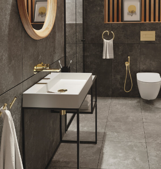 Смеситель для раковины скрытого монтажа Deante ARNIKA BQA_Z54L золото 