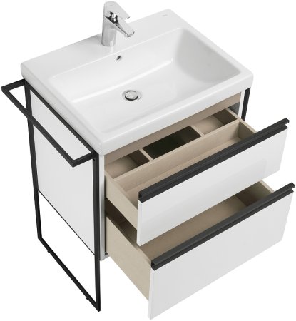 Тумба под раковину Roca Domi 60 A857458806 подвесная Белый глянец 