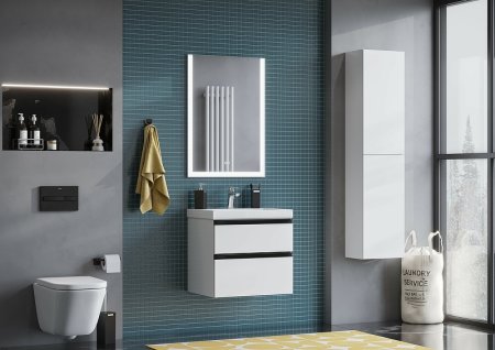 Тумба под раковину Roca Domi 60 A857458806 подвесная Белый глянец 