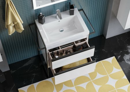 Тумба под раковину Roca Domi 60 A857458806 подвесная Белый глянец 