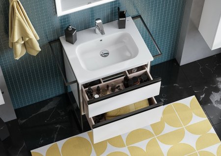 Тумба под раковину Roca Domi 60 A857458806 подвесная Белый глянец 