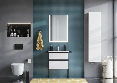 Тумба под раковину Roca Domi 60 A857458806 подвесная Белый глянец 