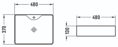 Раковина Azario 48 AZ-2010 SP Белая 