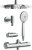Душевая система Cersanit Odra 63069 с термостатом Хром 