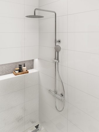 Душевая система Cersanit Odra 63069 с термостатом Хром 