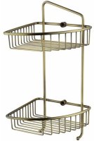 Полка корзина Kaiser KH-5071 угловая Бронза