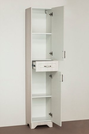 Шкаф пенал Style Line Олеандр 2 Люкс 36 ЛС-00000290 Рельеф пастель 