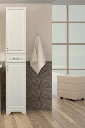 Шкаф пенал Style Line Олеандр 2 Люкс 36 ЛС-00000290 Рельеф пастель 