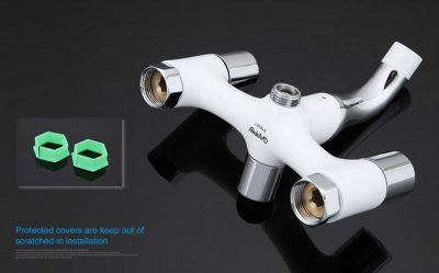 Смеситель для ванной Gappo G3249 Белый / Хром 