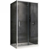 Душевой уголок Abber Schwarzer Diamant 100x100 AG301005-S1005 профиль Хром стекло прозрачное