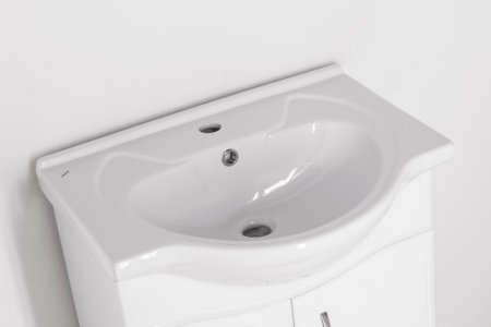 Тумба под раковину Style Line Эко Волна 9 Байкал 60 Белый глянец 