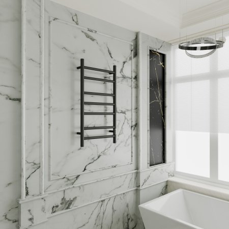 Полотенцесушитель электрический (лесенка) Bauedge Stil DB-0038, 40x80 см 