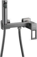 Гигиенический душ со смесителем Raffine F0596T-1, оружейная сталь