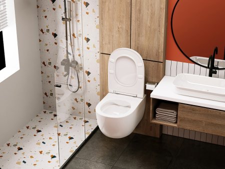 Унитаз Abber Bequem AC1104 подвесной с сиденьем Микролифт 