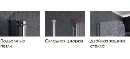 Шторка на ванну Excellent Axel 80 R 