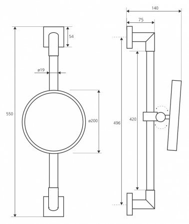 Косметическое зеркало Bemeta Beta 132201172 
