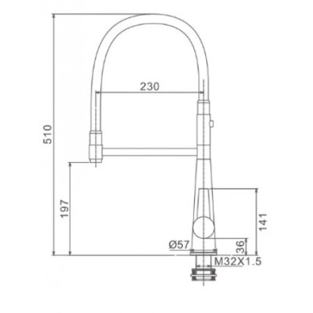 Смеситель для кухонной мойки Gappo G4398-15 хром/черный 