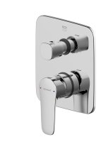 Смеситель для душа встраиваемый на 2 потока Bravat Source PB8173218CP-2-ENG, хром